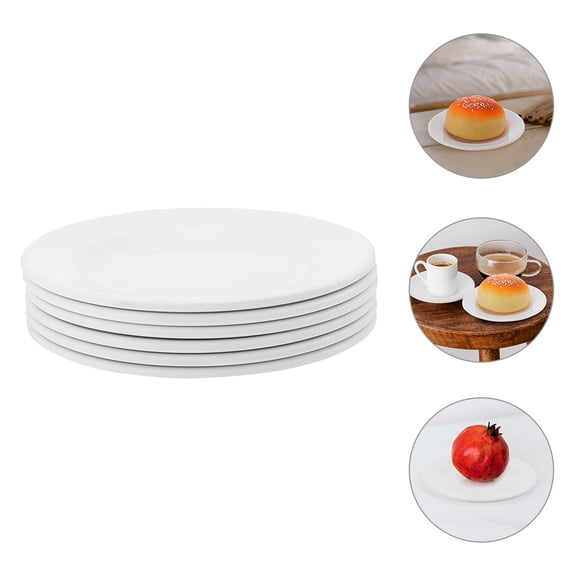 FOMIYES 6Pcs Dinner Dish White for Parties and Special Occasions