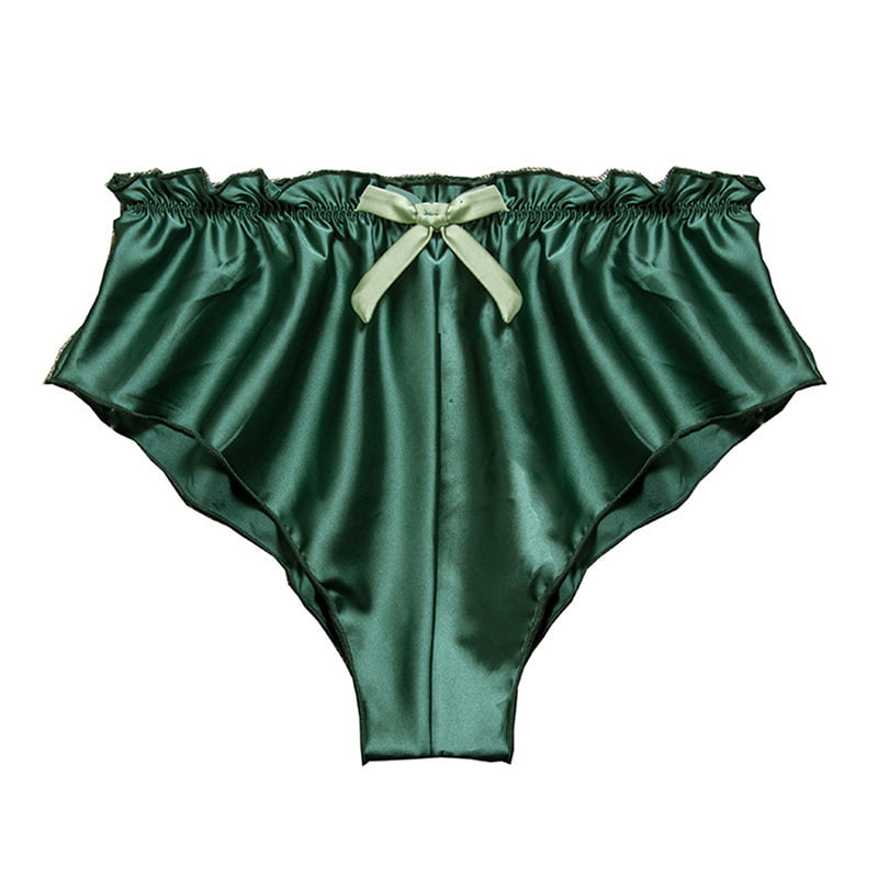 Ladies 100% Silk Floral Lace Underwear Briefs Tanga Shorts Knickers Panties Soft 