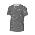 thumbnail image 6 of Wukai Airplane Routes Around The World Print Men's Short-Sleeved Mesh T-Shirt,Quick-Dry Short Sleeve Workout T-Shirt-Large, 6 of 8