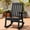 Black, variant on Homall Outdoor Rocking Chair Resin All-Weather Resistant High-Back Rocker for Patio, Garden
