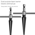 thumbnail image 6 of 2Pieces Tapered Reamer T Handle Bridge Pin Hole 5-16mm 3-13mm 6 Flute Hole Reamer Handheld Tapered Reamer Tool, 6 of 9
