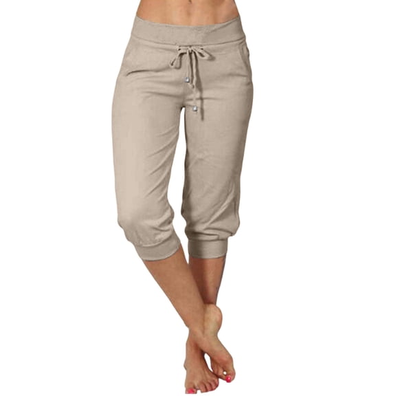 Capri Pants For Women,Comfy Shorts Shorts For Women Plus Size Gym Shorts Knee Length Shorts Ladies Bermuda Shorts Knee Length Workout Sweatpants High Waist Shorts Muslin Shorts Women