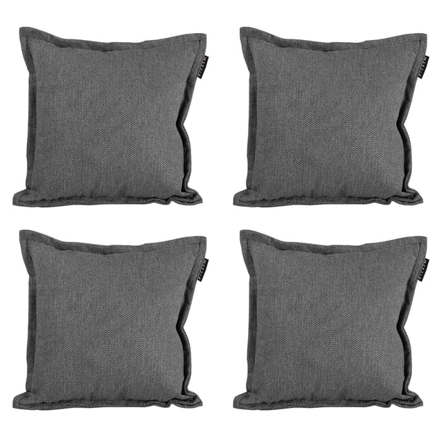 Cojin Decorativo Cuadrado DICASA Set de 4 Rivo Gris