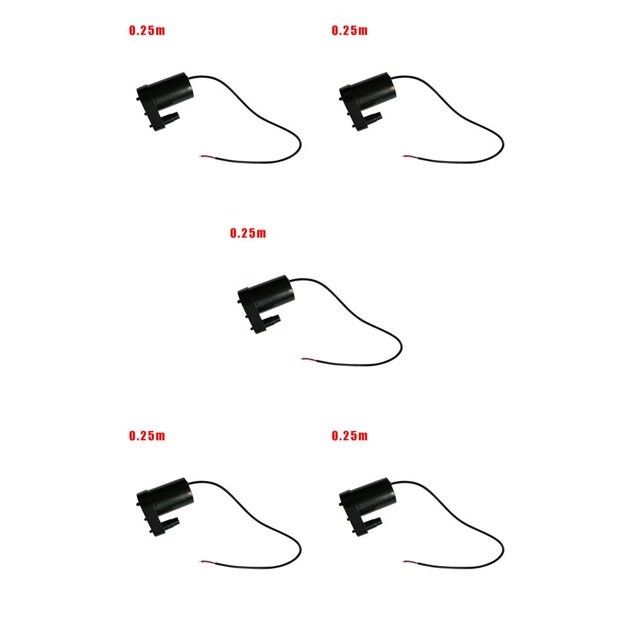 ZLight USB for Micro Submersible Pump Water Pump Fish Tanks Aquarium Fountain DC 5V 2 -3L/Min Amphibious DC Motor Pump Water pump HeiLi line 0.25M 5Set