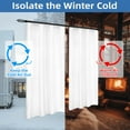 thumbnail image 4 of DriftAway Soundproof Thermal Insulated Quilted Curtain Liners for Bedroom Sound Barrier Blackout Cold Heat Noise Reducing Energy Saving 50 Inches by 58 Inches Grayish White Two Panels, 4 of 8