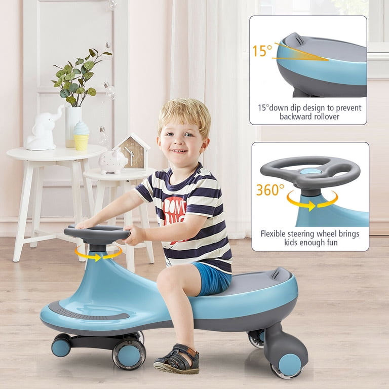 Free Shipping! Gymax Toddlers & Kids Active Wiggle Car Ride-on Toy