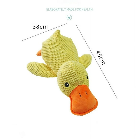 Xiongpin Dog Companion Sleeping Duck Plush Toy Bite Resistant Grinding Teeth Cleaning Big Dog Sounding Toys Home Pet Boredom Reliever