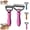 Pink-S+L, variant on 2-in-1 Pet Grooming Tool, Dual-Sided Undercoat Rake Deshedding Dog Brush & Cat Comb with 9 and 17 Stainless Steel Teeth for Long Thick Hair
