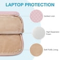 thumbnail image 3 of BAGSMART Laptop Sleeve Protective Case for 13-13.3" Notebook, Soft Padded Zipper Cover Carrying Computer Bag Compatible with 14" MacBook Air Pro, Pink with Handle, 3 of 8