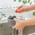 thumbnail image 4 of Stainless Steel Sink Drain Basket | Hanging Rack for Wet & Dry Separation | Kitchen Sink Organizer for Sponges & Utensils, 4 of 5