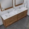 thumbnail image 6 of Alya Bath Sortino 84" Wood Bathroom Vanity with Acrylic Sink in Brown, 6 of 7