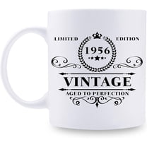 1956 Birthday Gifts for Women Men - 1956 Vintage 11 oz Coffee Mug - Great 1956 Birthday Gifts for Grandpa Grandma Dad Mom Friend Sister Brother Coworker