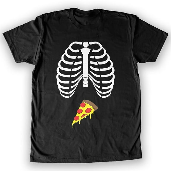 Function - Skeleton Costume Pizza Belly Men's Fashion T-Shirt