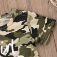 thumbnail image 6 of Inevnen Newborn Baby Boy/Girl Boss Short Sleeve Camo Romper Jumpsuit Outfits, 6 of 9