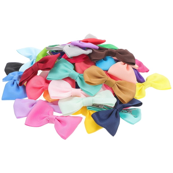 HEALEEP 40Pcs Girls Hair Bow Barrettes Hair Bows Aluminum Alloy Cute and Lovely Parties and Performances