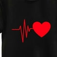 thumbnail image 6 of Ichuanyi Womens Tops Fashion Women's Loose Short-Sleeved Heart Print T-Shirt Casual O-Neck Top, 6 of 8