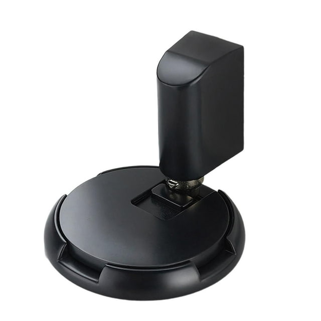 GUOOL Butée de Porte à Ventouse Adhésive Ou à Vis Facile à Installer Noir