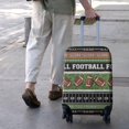 thumbnail image 3 of Colorful Football Field and Balls Pattern Luggage Cover Fashion Suitcase Cover Baggage Covers Fit 25-28 Inch Luggage (Go Travel), 3 of 5
