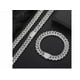 thumbnail image 3 of Cadenas Y Brazalete Cubana De Hip Hop Para Hombre 50cm+20cm Xtellar blanco, 3 of 4