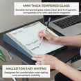thumbnail image 5 of ECR4Kids MessageStor Dry-Erase Glass Board Memo Station, Desk Organization, Grey, 5 of 9