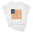 thumbnail image 3 of Women's 4th of July Patriotic T-Shirt – American Flag Graphic Print Crewneck, Funny Independence Day Summer Top 2025 (Premium Cotton Short Sleeve), 3 of 3