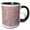 Black/White, variant on 3drose, Image of Closeup of Pink and Gray Rough Granite, 11oz Magic Transforming Mug