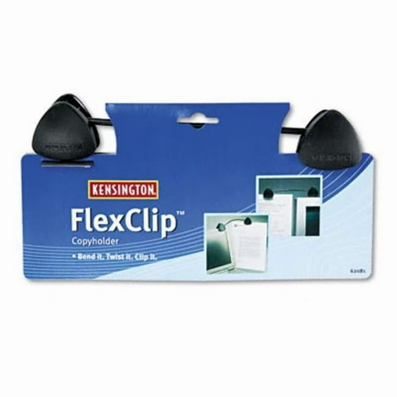 Kensington  FlexClip Gooseneck Copyholder  Monitor/Laptop Mount  Black