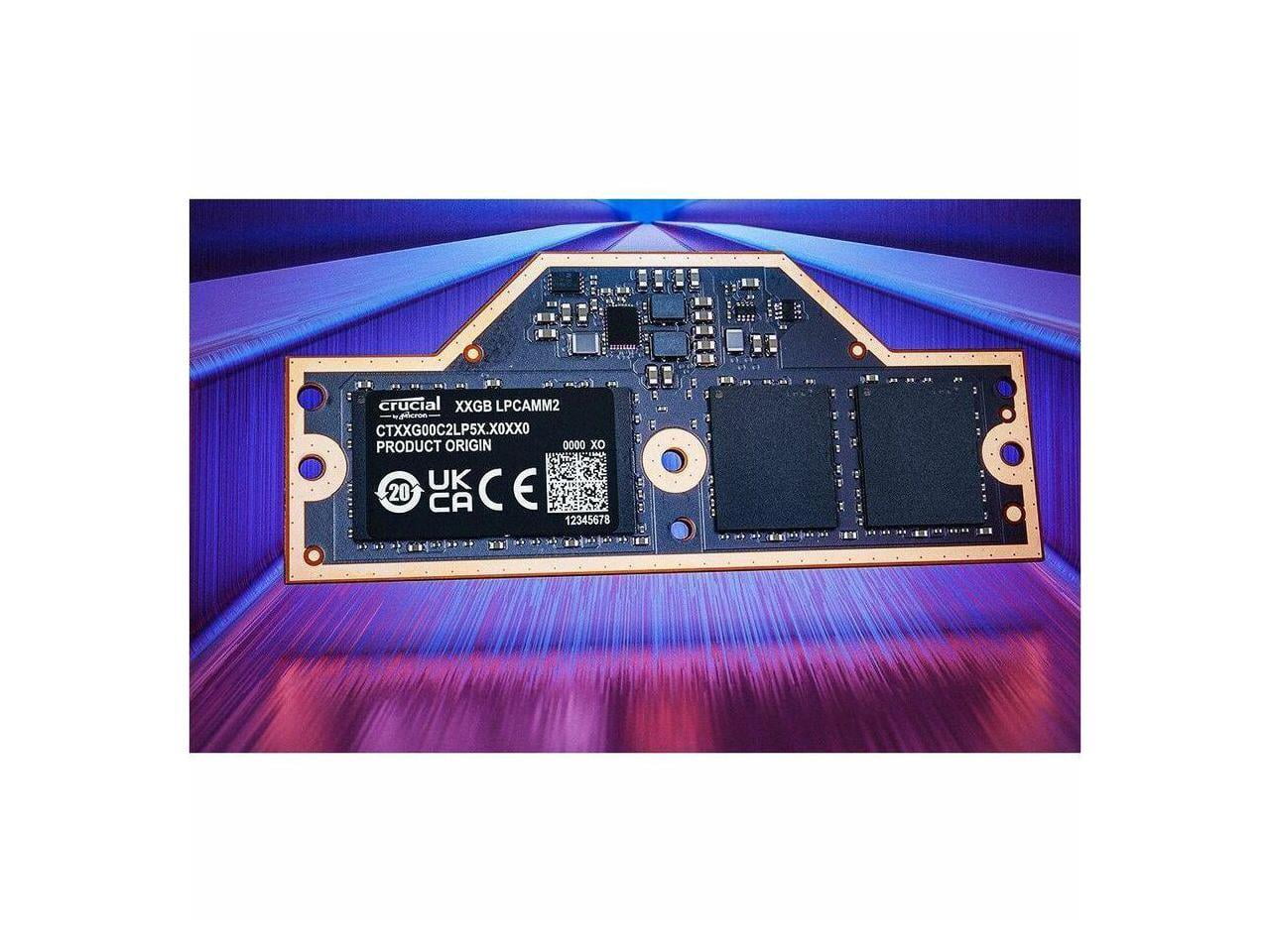 64GB Crucial DDR5 LPDDR5X-7500 Unbuffered SODIMM 644pin Laptop