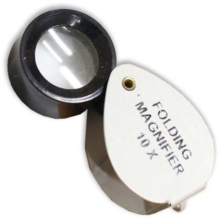 10x Jewelers Loupe Folding Magnifier Tool 18mm Lens