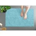 thumbnail image 2 of Bath Mat By LuxUrux-Extra-Soft Plush Bath Shower Bathroom Rug,1'' Chenille Microfiber Material, Super Absorbent Shaggy Bath Rug. Machine Wash & Dry (15 x 23, Spa Blue), 2 of 7