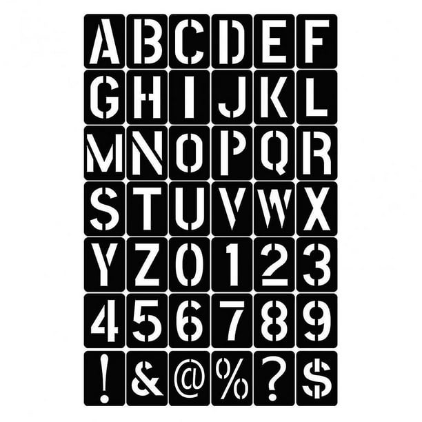 Plantillas de Letras y Números WEIHJMXG 42 Piezas Polipropileno