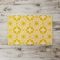 thumbnail image 2 of Creative Products Curved Tiles Yellow 27x18 Floor Mat, 2 of 2