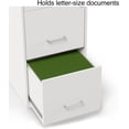 thumbnail image 5 of 3-Drawer Vertical File Cabinet, Letter Size Documents, Lockable & Mobile, 18.9" D x 14.3" W x 26.9" H, White, 5 of 18