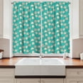 thumbnail image 2 of Ambesonne Bear Kitchen Curtains, Funny Animals and Bees, 55"x39", Turquoise Tan and Beige, 2 of 3