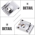 thumbnail image 3 of BESTYASH Glass Fixing Clip 2 Sets 8Pcs Square Metal Mirror Holder Waterproof for Display Cabinets, 3 of 5