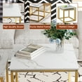 thumbnail image 6 of Coffee Table Set of 2, Modern Gold Wooden Side Table, Metal Frame Square End Table, Center Tables,Nesting Coffee Table for Living Room,Bedroom and Small Spaces, 6 of 11
