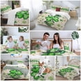 thumbnail image 6 of Green St. Patrick's Day Bedding 3 Piece Duvet Cover Set Queen Size, Lucky S Love Heart Rustic Soft Microfiber Comforter Cover with Zipper Closure & Pillowcases, Wrinkle & FadeResistant Quilt Cover, 6 of 9