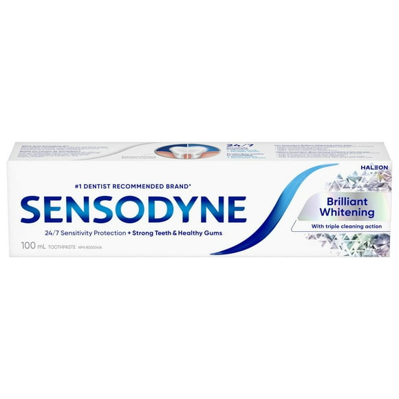 Sensodyne Brilliant Whitening Sensitivity Toothpaste, 100 mL Mint