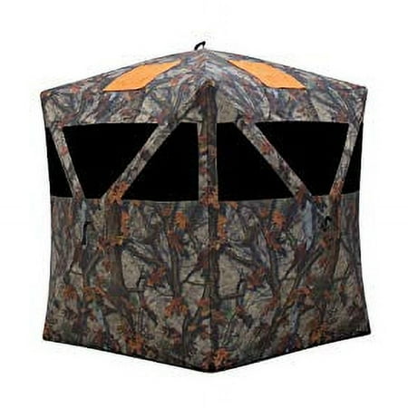 ® Road Runner Portable Hunting Blind Up Hub Blind Zipperless Windows Lightweight 2-Person Bloodtrail® Woodland 67" x 71" x 71" RR200BT