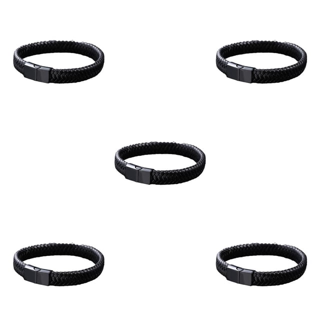 Minnieouse trenzada para hombre, joyería exquisita de ocio, brazalete de moda de una sola capa, elegante, brazaletes para novio tipo 1 Tipo 1 5Conjunto