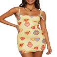 thumbnail image 1 of Ladies‘ Sleeveless Square Neck Heart Print Dress for Summer, 1 of 9