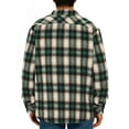 thumbnail image 5 of GENTS BLISS Flannel Shirts for Men Plaid Button Up Men Shirts Fleece Men Jacket Coat with Pocket, 5 of 14