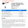 thumbnail image 2 of Air Charge Temperature Sensor Connector - Compatible with 1997 - 2008 Dodge Ram 2500 1998 1999 2000 2001 2002 2003 2004 2005 2006 2007, 2 of 2