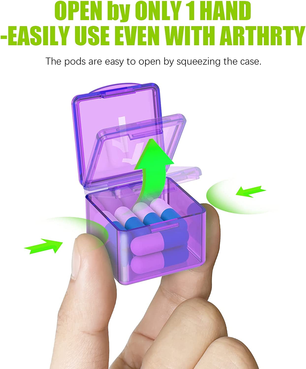 2 pieces Monthly Pill Organizer Once a Day - 30 Day Pill Organizer Box - Easy to Open - Large Compartments Portable Case for Travel, Month Pill Cases Medicine Organizer for Vitamin (Purple)