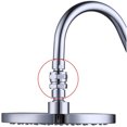 thumbnail image 4 of Conector de ducha, cabezal de ducha, cabezal esférico, adaptador de bola giratoria, extensión de brazo de ducha ajustable, componente universal, níquel cepillado, 4 of 5