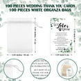 thumbnail image 3 of 100 Set Wedding Favors for Guests Bulk Include 100 Pcs Self Adhesive Seed Packets Kraft Paper Seed Envelopes Let Love Grow Cards and Organza Gift Bags for Bridal Shower(Classic), 3 of 7