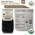 thumbnail image 2 of Morelli Squid Ink Pasta Fusilli (Rotini) - Organic Italian Pasta - Black Pasta Noodles - Durum Wheat Semolina - Nero Di Seppia Made in Italy - 1.1 Lb (500g) (2 pack), 2 of 7