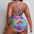 thumbnail image 4 of Delconic Plus Size Bikini Swimsuit for Women, Backless Sexy Bathing Suit, Slim Fit Swimwear, 4 of 4