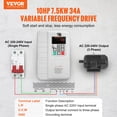 thumbnail image 2 of Variador de frecuencia VEVOR VFD 10 HP 7,5 kW 34 A monofásico, 2 of 9