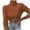 Brown, variant on Tops for Women Trendy Turtleneck Bottom Sweater Pullover Knit T Shirt Blouse,Blue,L